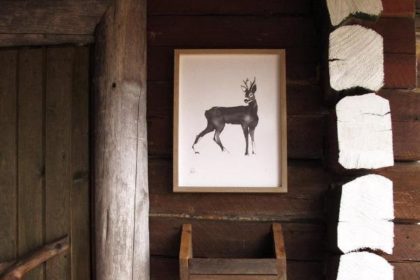 おしゃれな墨絵のアートポスター