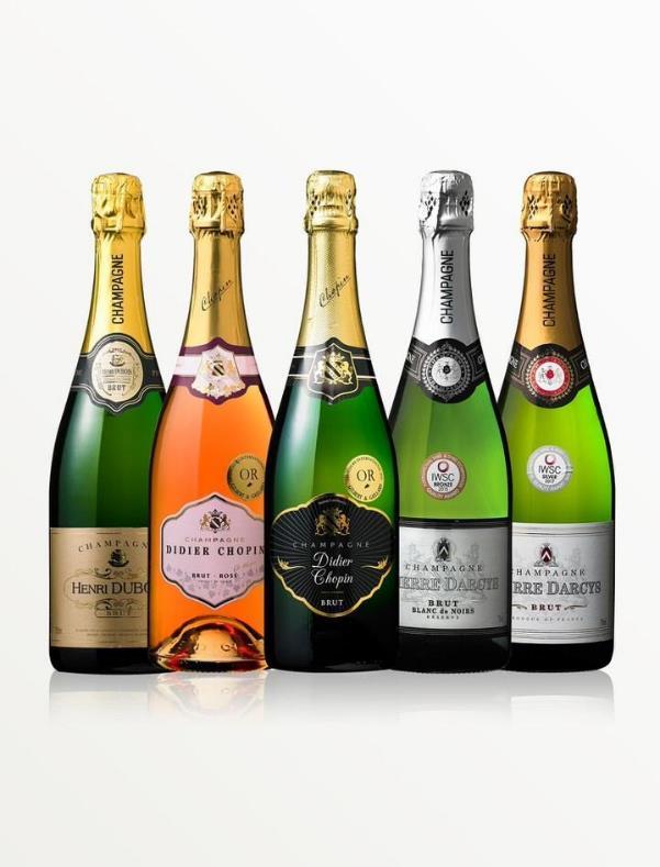 シャンパーニュワイン5本セット