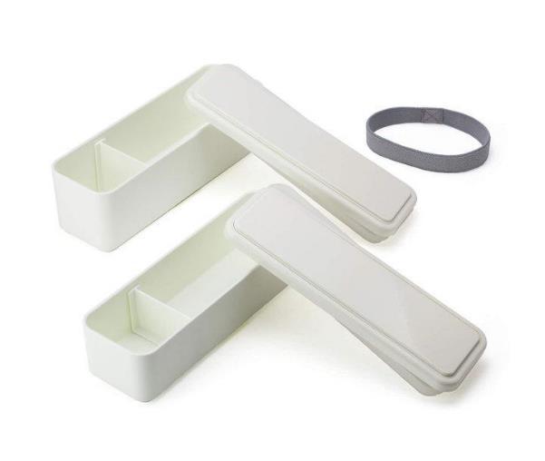 スリム（SS）は、上段と下段各約300mlで、約600mlのコンパクトサイズ