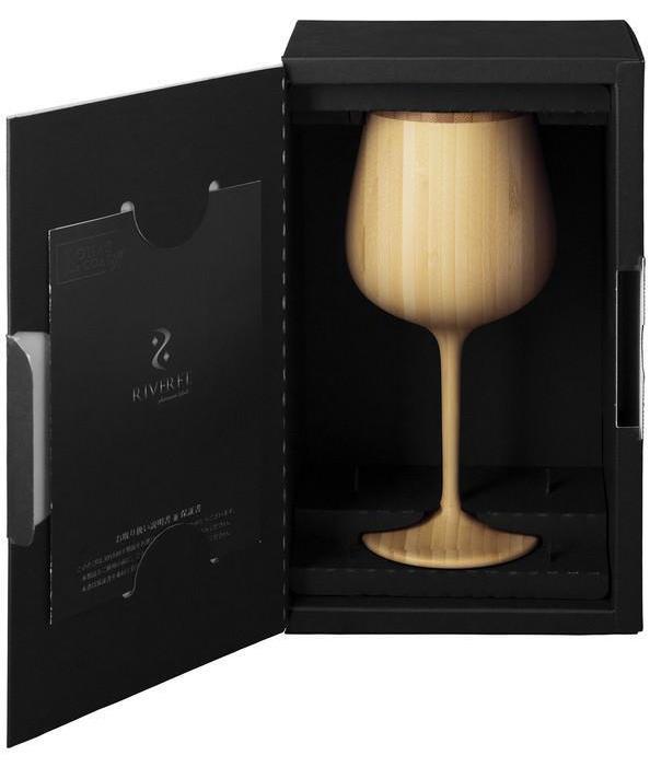 天然竹で作ったワイングラス