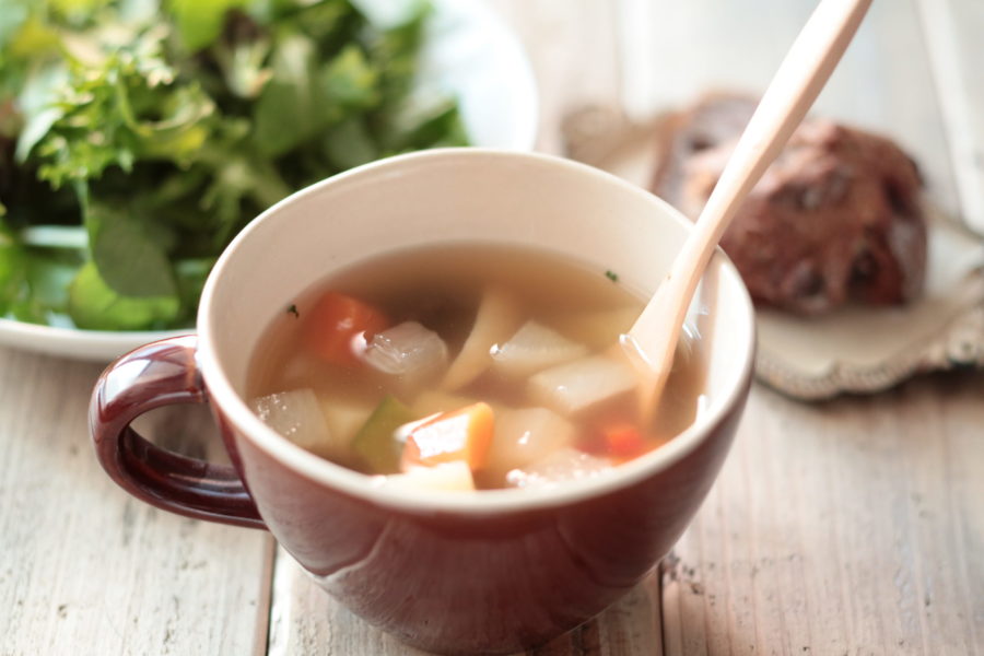 ちょっとだけのスープづくりに