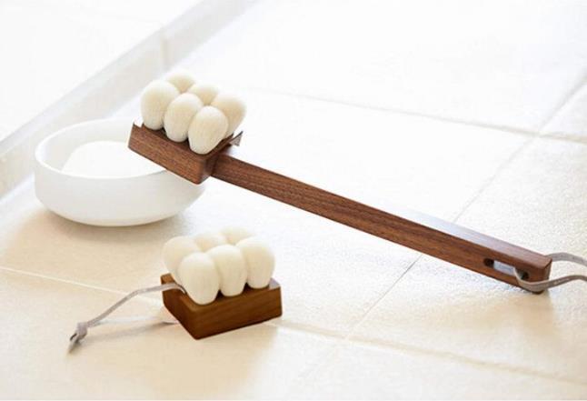 肌触りのよいブラシ