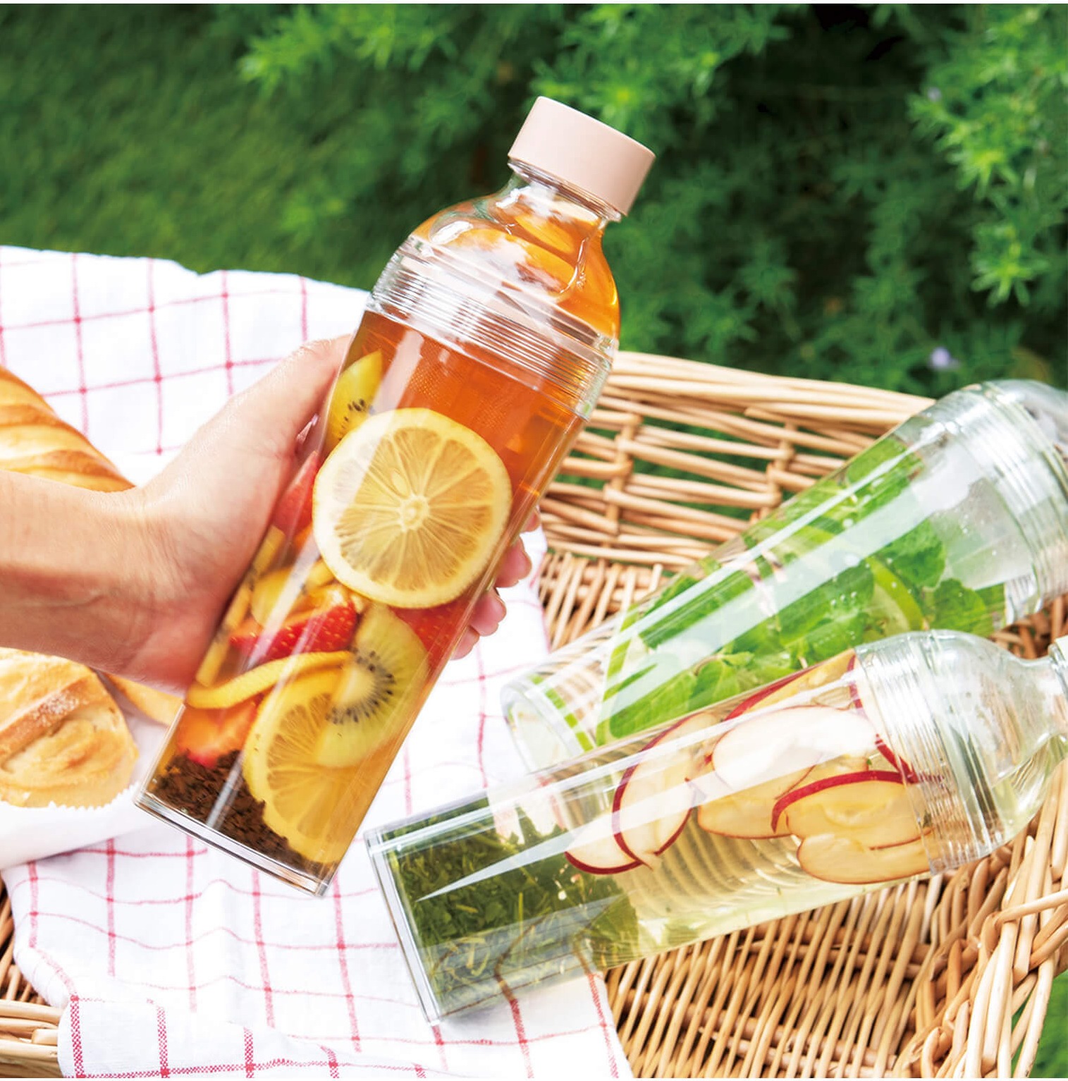 フィルターインボトルで手作りドリンク