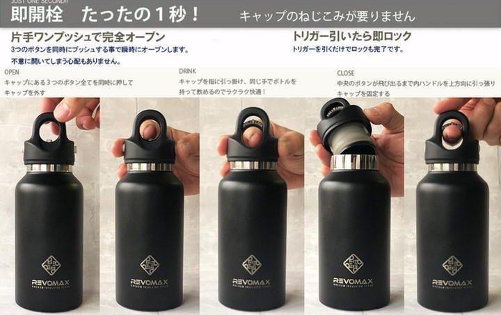 片手ワンタッチで開閉できる