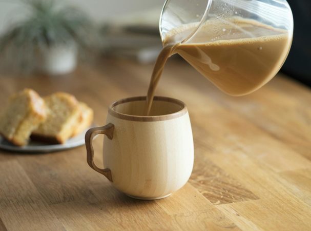 天然竹のカフェオレマグ