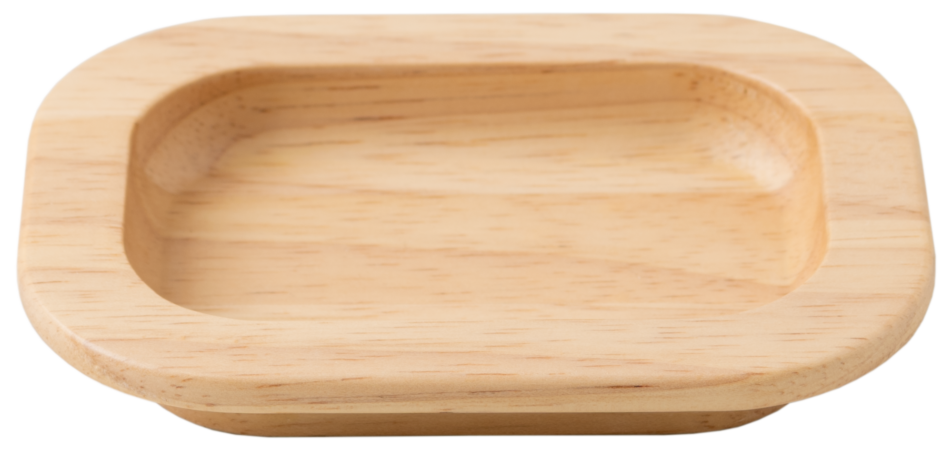 角を丸めたやわらかいフォルムのプレート