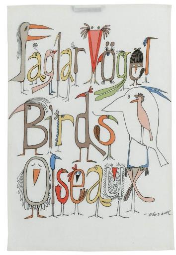 「おしゃべりな鳥たち」は鳥とアルファベットを融合させた面白い組み合わせ