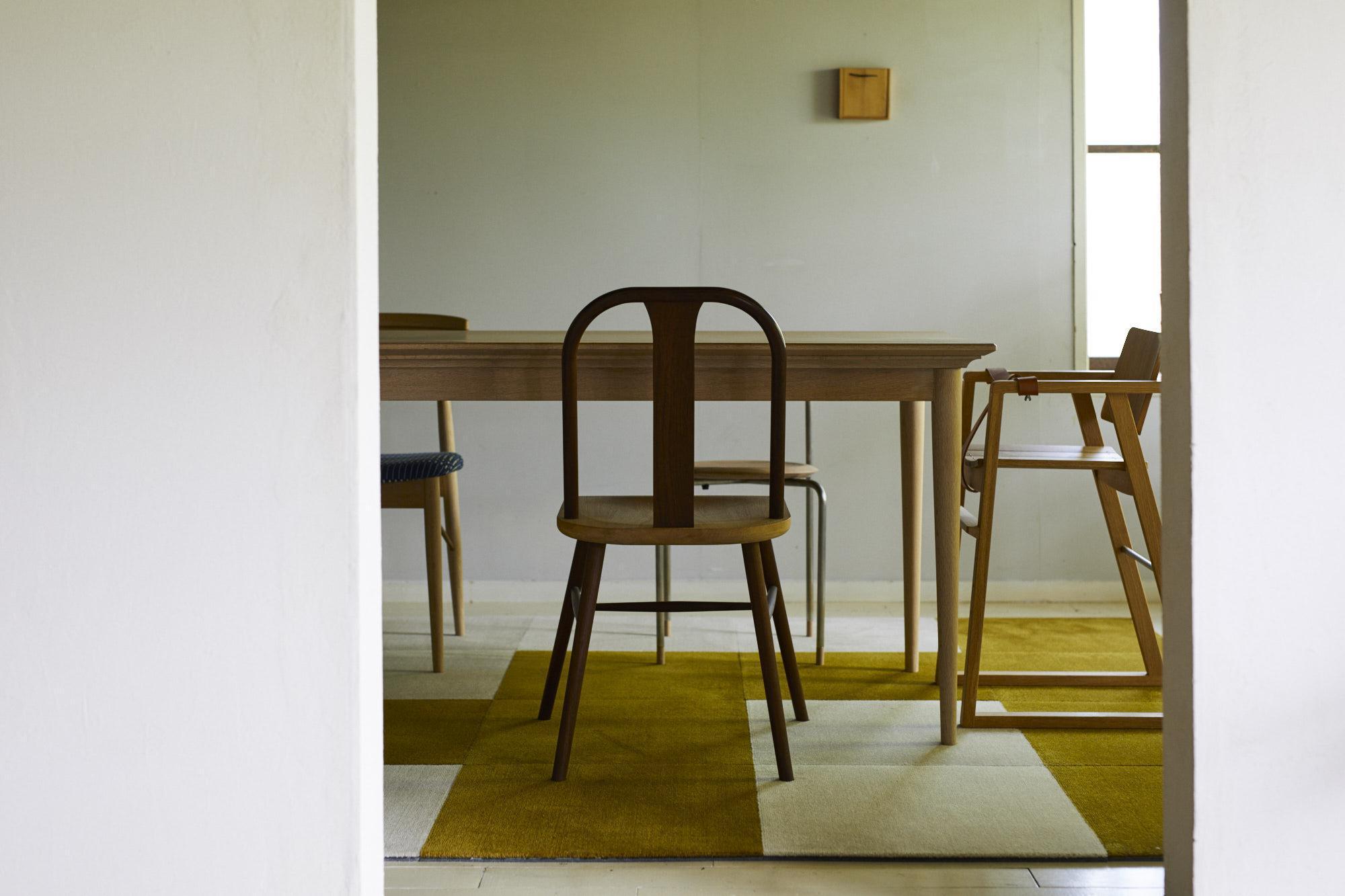 HOTTA CARPET 簡単に床をつくれるDIYカーペットWOOLTILE プレーン(50×50)_マスタードとアイボリー