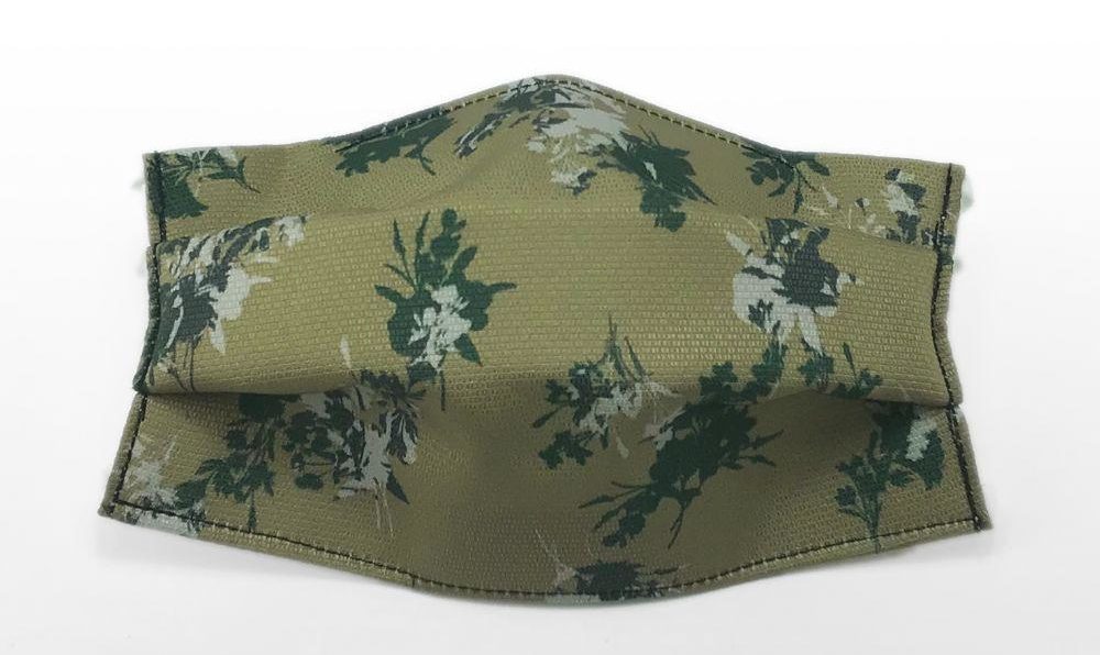 ナチュラルイメージのカーキに大人っぽいボタニカル柄