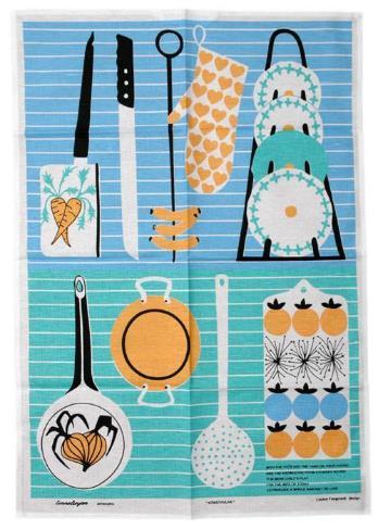 キッチンタオルがひとつの絵画のよう