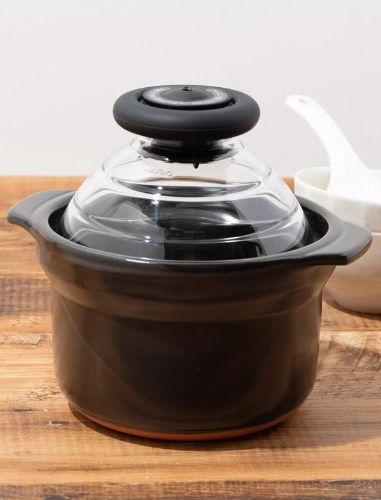 ガラスのフタが使いやすくて調理中も楽しい