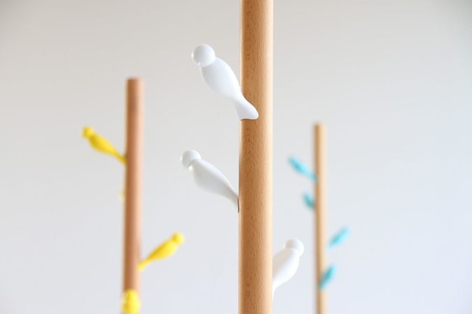 かわいい小鳥の形のフック