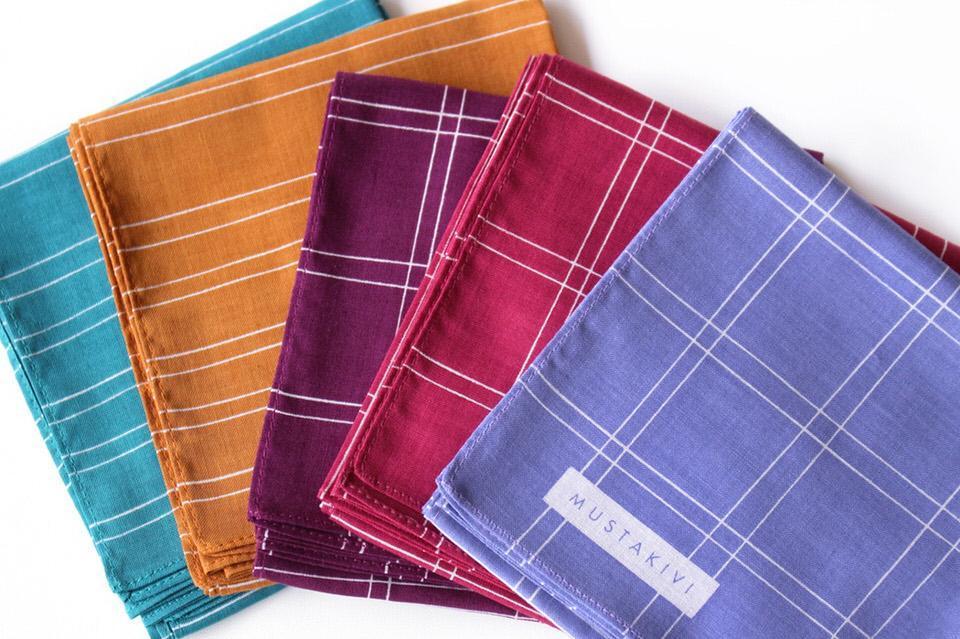 シンプルな北欧柄の大人のハンカチ