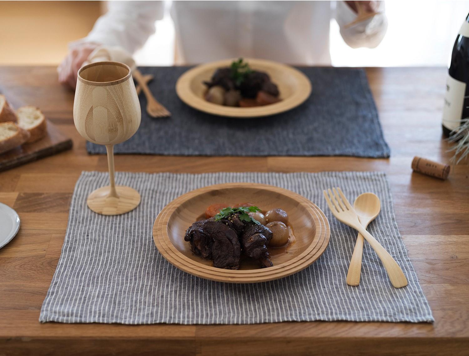 上質な竹のグラス&カップ