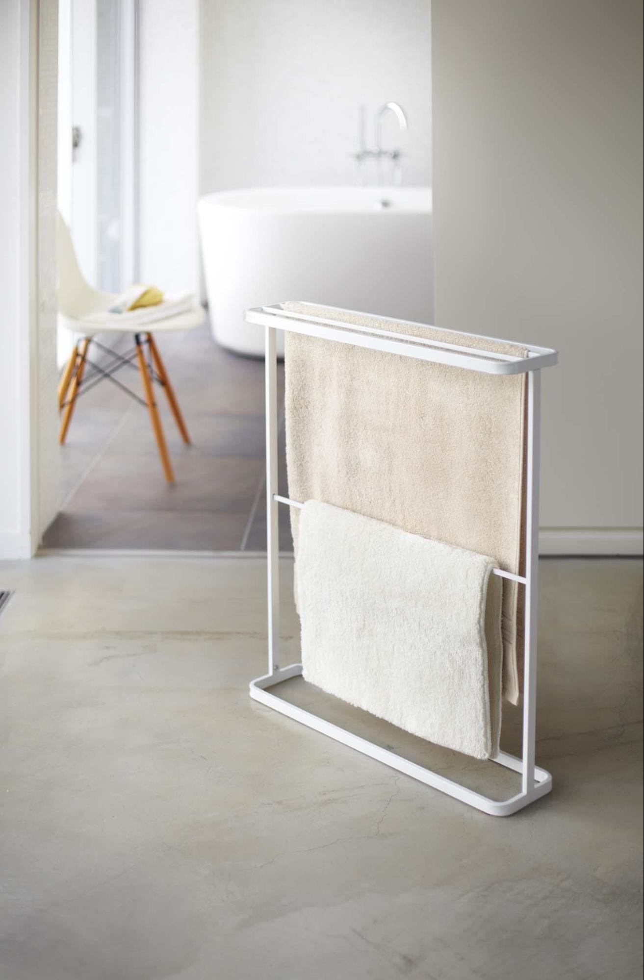 洗濯するまでは一時的にラックに干して