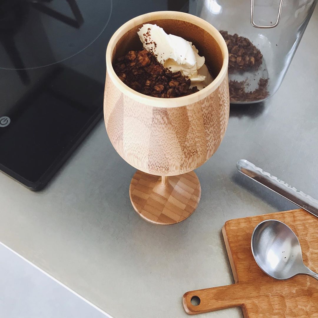 大人のパフェグラスにも