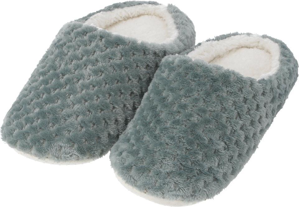 ワッフルフリースルームシューズ