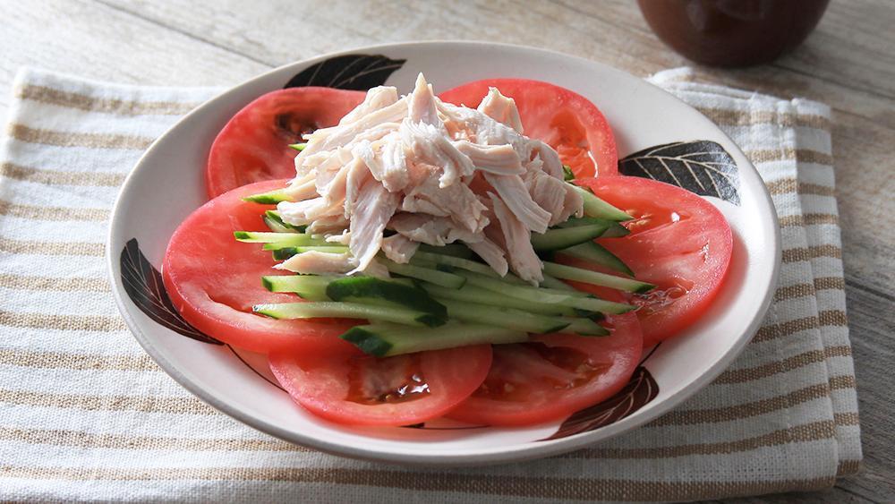 茹で鶏のサラダ