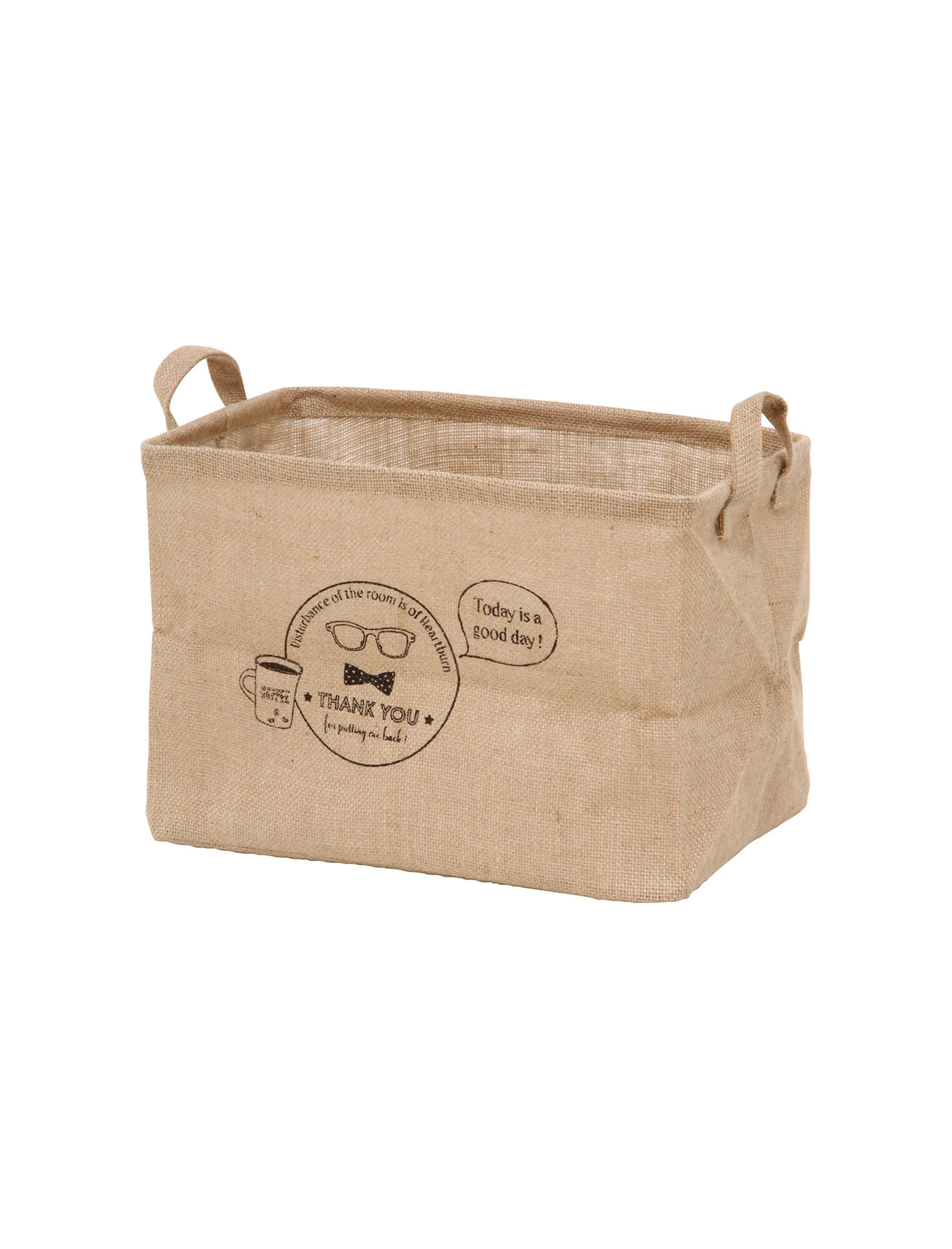 ファブリックボックススクエア 麻