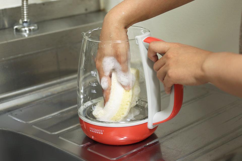 口が広くてお手入れしやすい