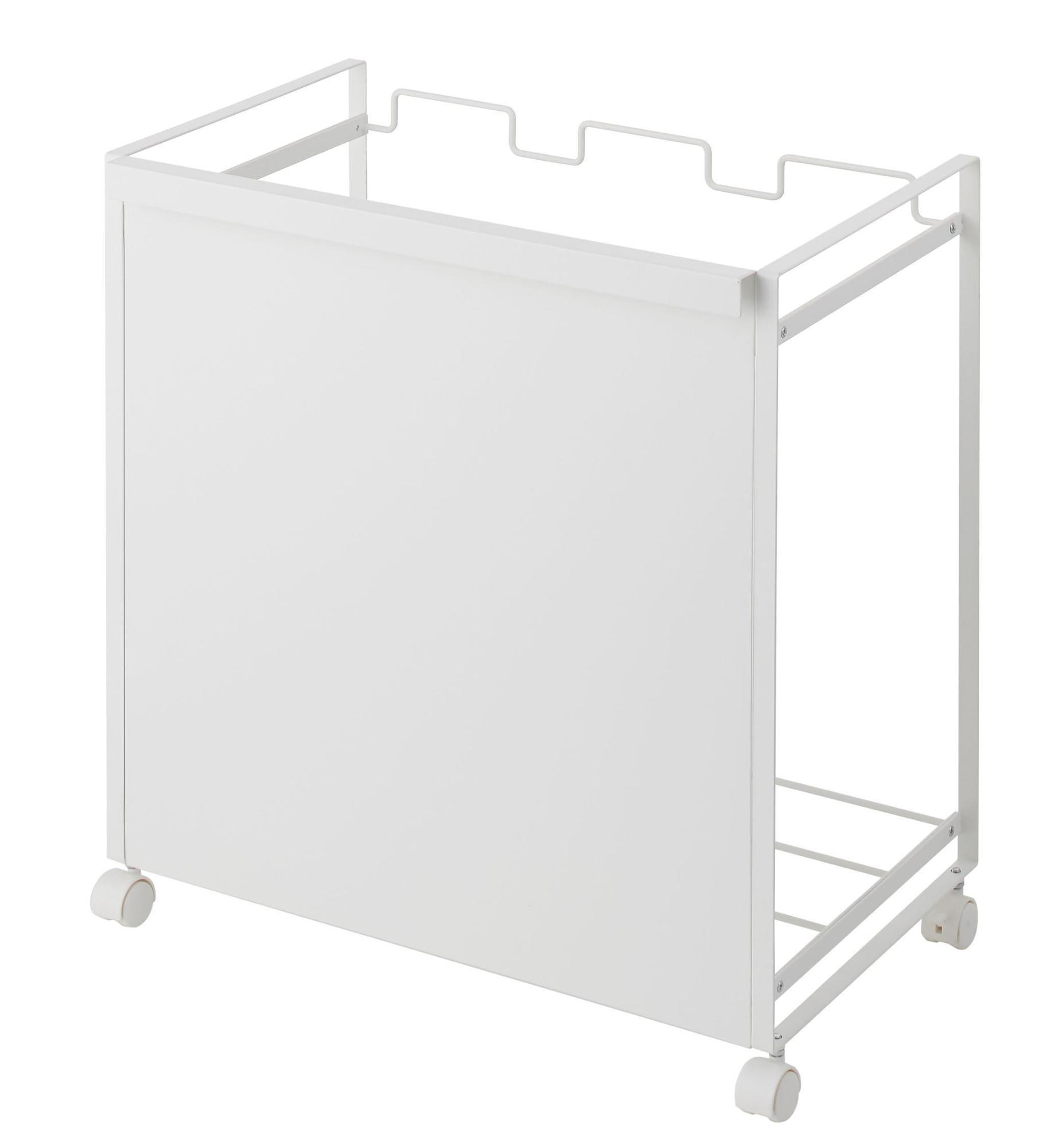 tower目隠し分別ダストワゴン 3分別/ホワイト