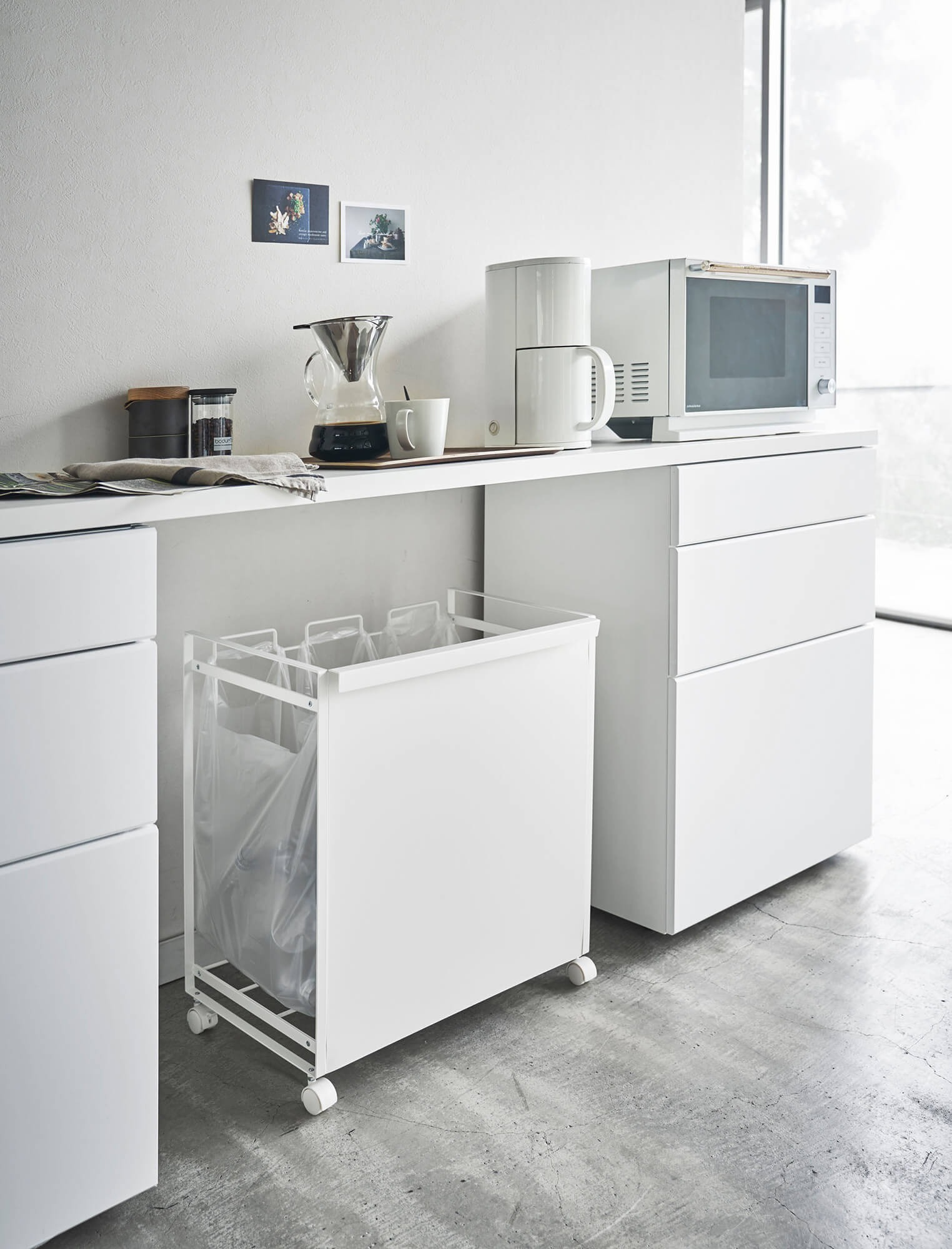 1つのスペースで3つのゴミが分別