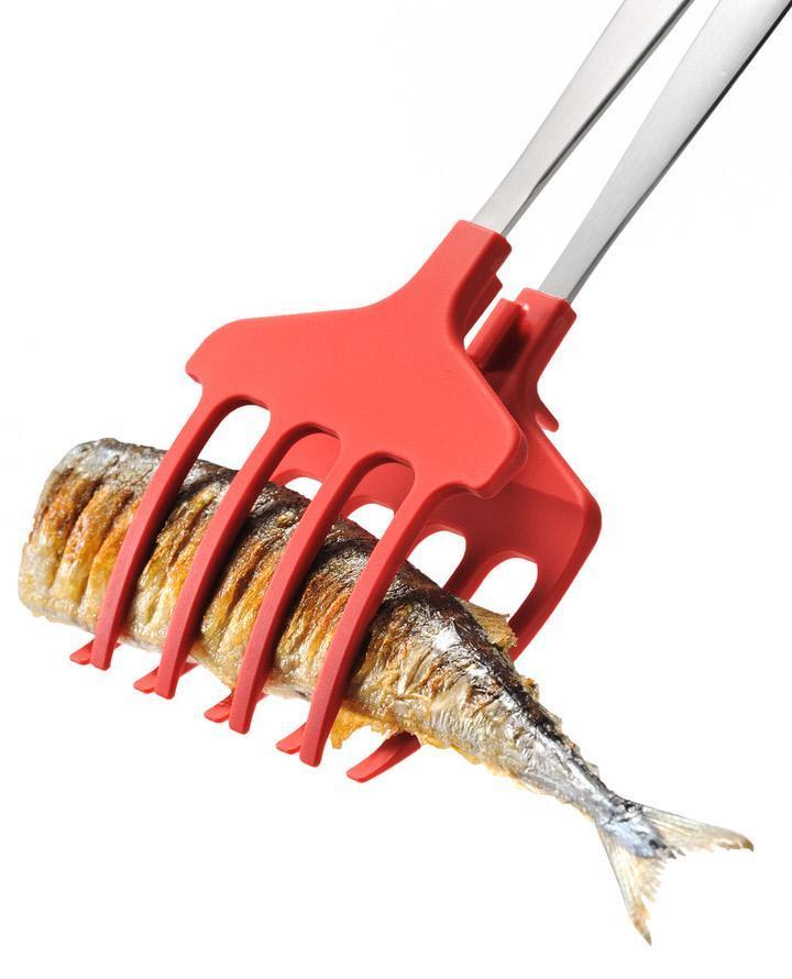 お魚を崩さない工夫された設計