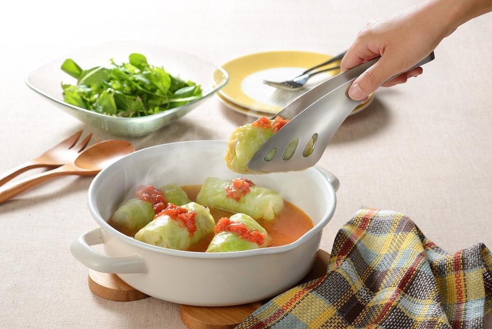 取り分けしやすいカーブ形状