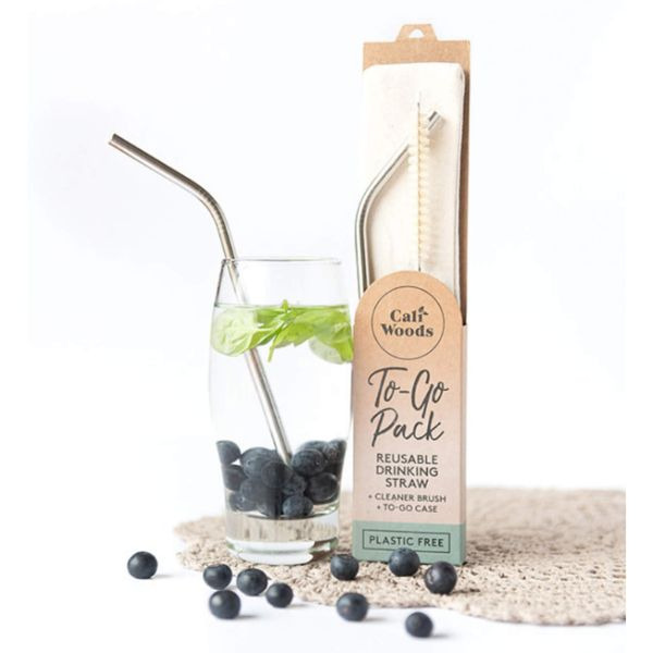 CaliWoods 持ち運ぶステンレスストロー