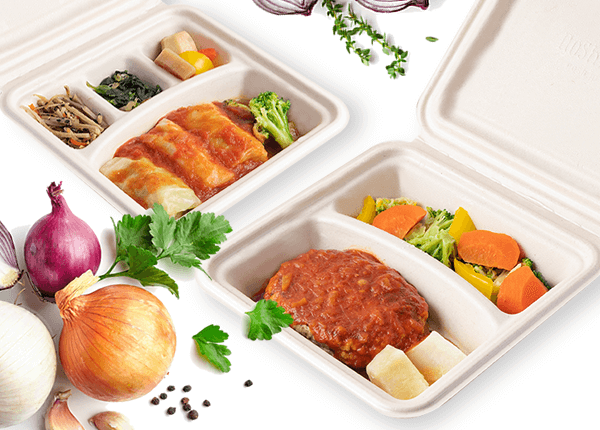 すでに出来上がったヘルシーな食事