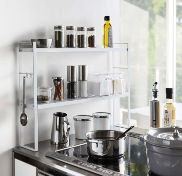 tower コンロ奥隙間ラック 2段