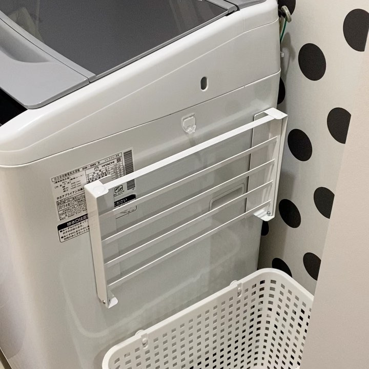 タワーのマグネット棚はお風呂時だけ一時置き場にして