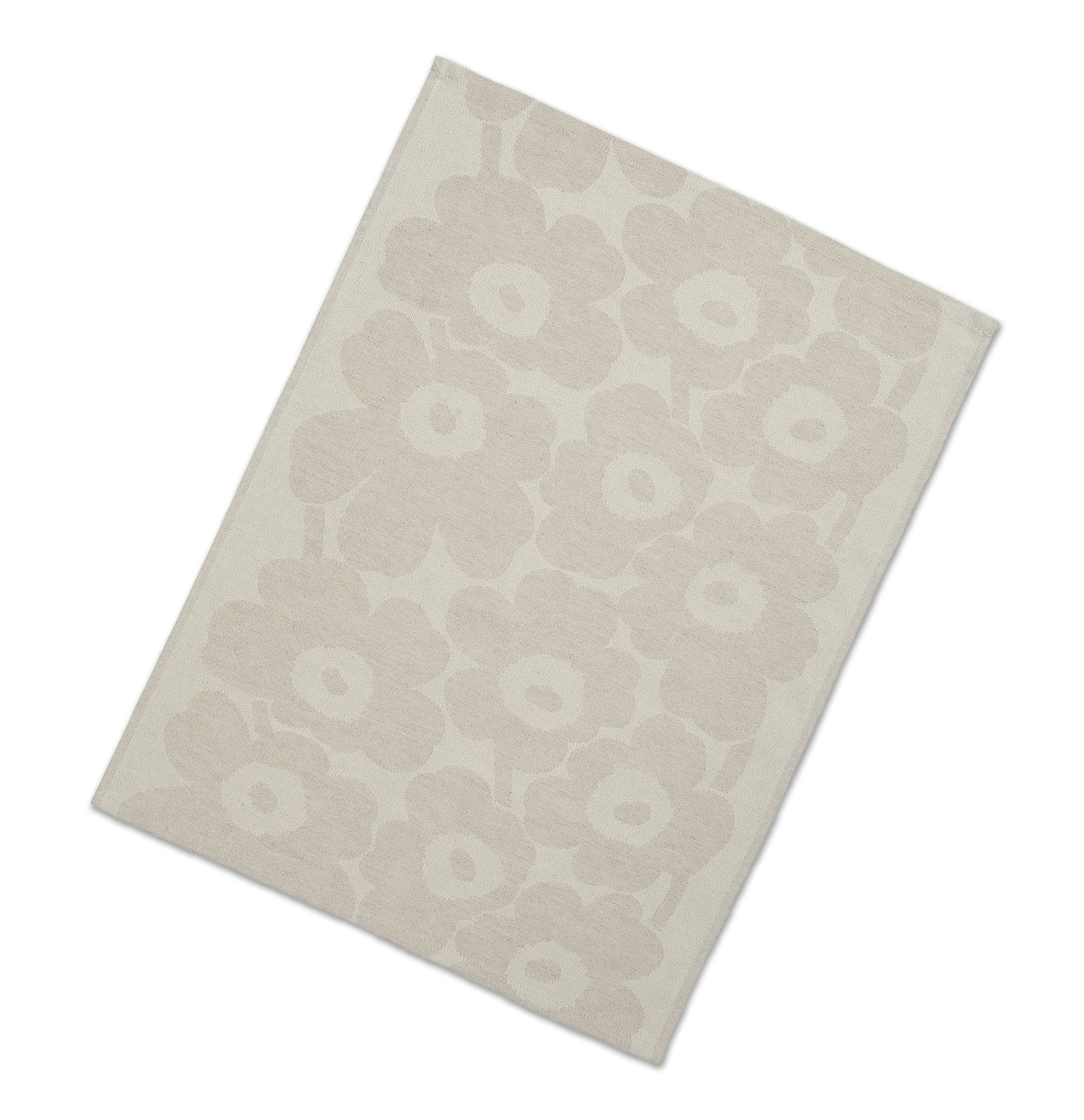 人気のウニッコ柄を優しいホワイト系カラーで表現したティータオル