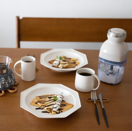 インテリアになじむコンパクトでおしゃれなフードプロセッサー