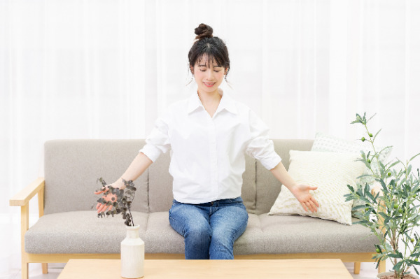 楽な姿勢をとる