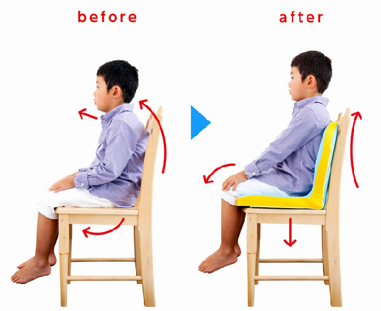 子どもの頃から正しい姿勢を習慣づけ。p!nto kids