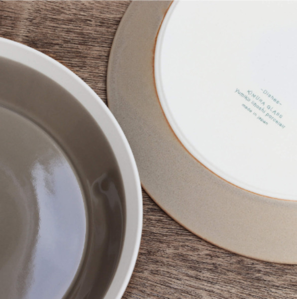 木村硝子のコンパクトシリーズをイメージした食器