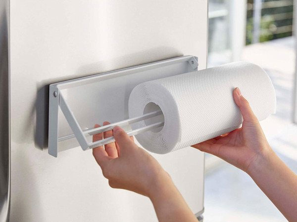 キッチンペーパーをシリコーン製のストッパーがしっかりホールド