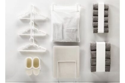 洗濯機周りの収納に便利。towerシリーズのランドリーアイテム