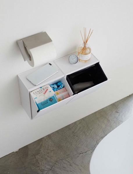 トイレ用ポリ袋がピッタリとセットできるサイズ