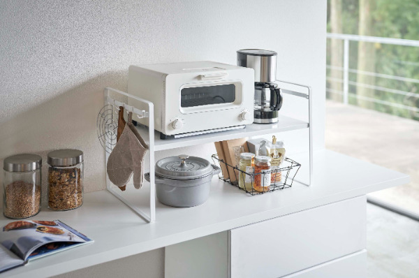 見た目もおしゃれなラックでトースター周りをアップデート