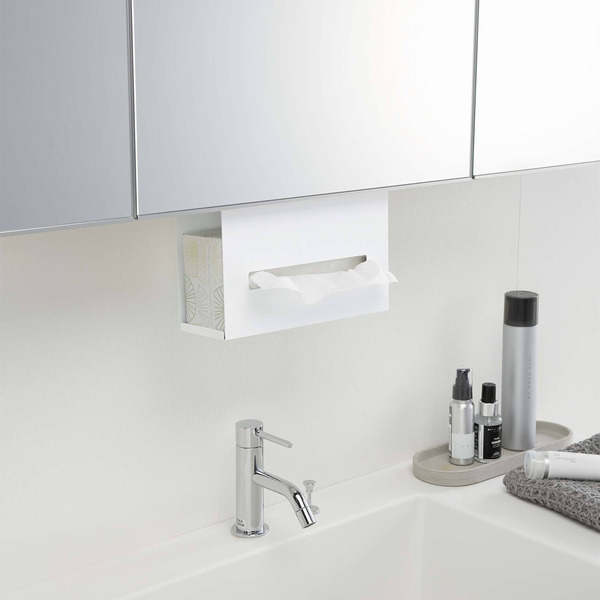 サッと手が届く位置がうれしいペーパーボックスホルダー