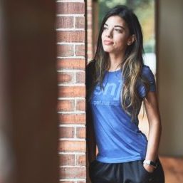 メリノウール混/ロゴTシャツ