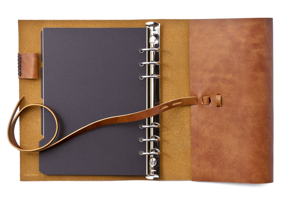 一枚革のシステム手帳