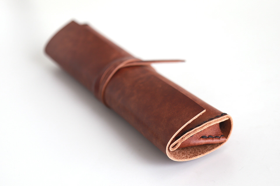 紐巻きペンケースfutae