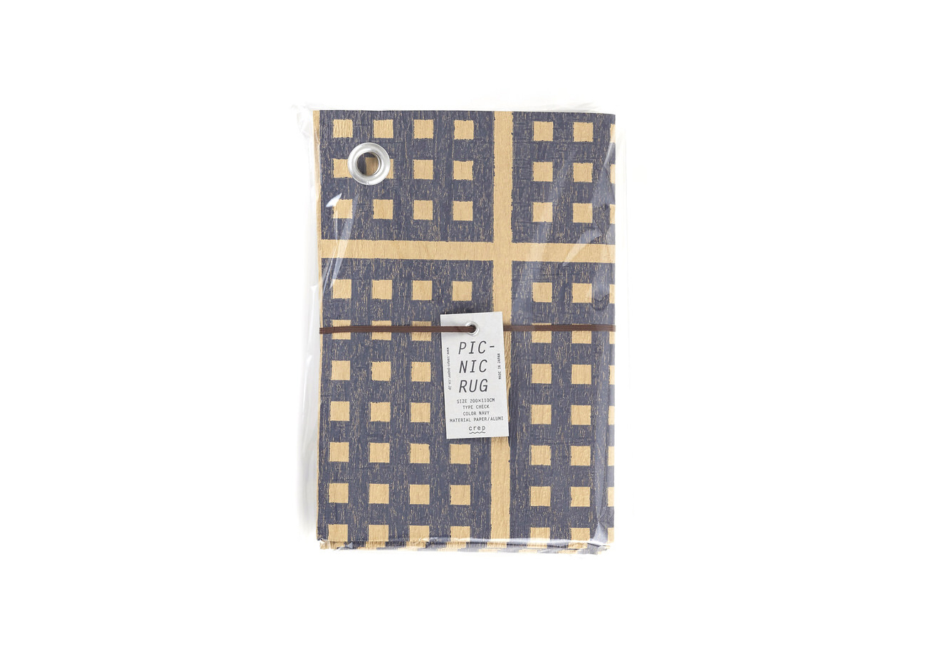 再生紙でできたオシャレなピクニックラグ