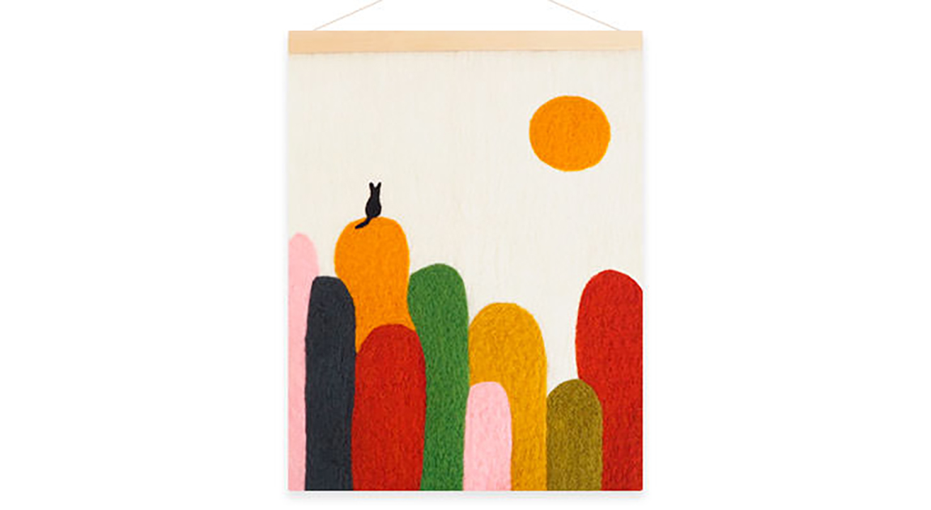 ウール100%でつくったポスター