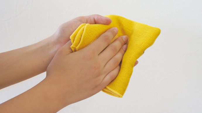 吸水力たっぷりのガーゼタオル