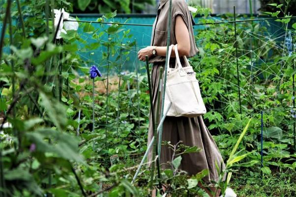 野菜をおしゃれに持ち運び、保存もできるバッグ