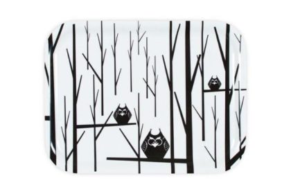 SAGALAGA DESIGNのトレイ_フクロウ（ブラック）